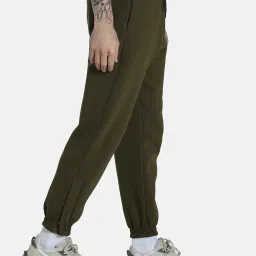 Puma Green Cotton Relaxed Fit Track Pants image 4