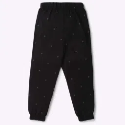 GAP Girls Black Regular Fit Printed Joggers image 2
