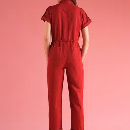 Globus Maroon Midi Jumpsuit image 2