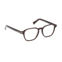 Ermenegildo Zegna Brown Geometric Eye Frames for Men image 3