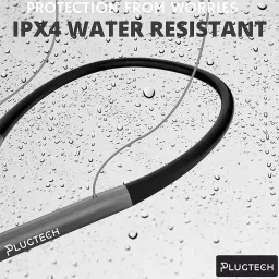 Plugtech GoNeck Pro 100 Wireless Bluetooth Neckband Earphone with Microphone (Grey) image 4