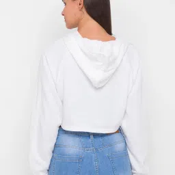 Globus Off White Solid Sweatshirt image 2