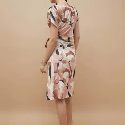 Code by Lifestyle Orange Printed A-Line Dress image 2