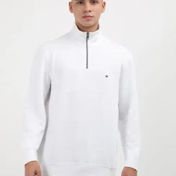 Tommy Hilfiger White Cotton Regular Fit Sweatshirts-picture-45
