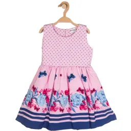 Peppermint Kids Pink Floral Print Dress-image-41