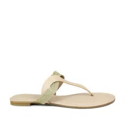 Inc.5 Women's Beige T-Strap Sandals-image-6