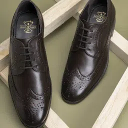 Red Tape Men's Brown Brogue Shoes-picture-39