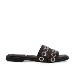 The White Pole Women's Brown Casual Sandals image 2