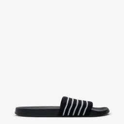 SOLEPLAY by Westside Black Striped Slides image 2
