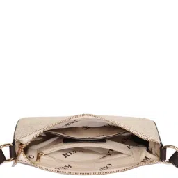 KLEIO Brown Textured Medium Shoulder Bag image 4