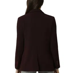 Van Heusen Maroon Plain Blazers image 2