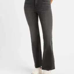 Levi's 725 Dark Grey Relaxed Fit High Rise Jeans-image-21