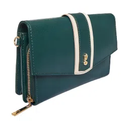 Global Desi Green Medium Cross Body Bag image 4