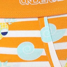 UnderJeans by Spykar Orange Printed Briefs image 4