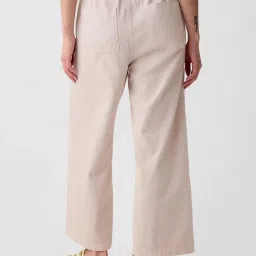 GAP Pink Cotton Solid Trousers image 2