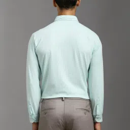 Louis Philippe Blue Slim Fit Printed Shirt image 2