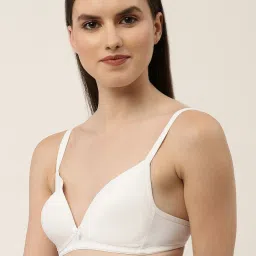 Leading Lady White Full Coverage T-Shirt Bra image 3