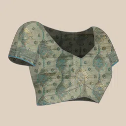 Mimosa Yellow Silk Woven Saree With Unstitched Blouse image 4