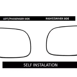 VBX Car Side Door Sub Mirror Plate Both Right and Left Side for Chevrolet Cruze 2011 to 2016 (Set of 2) image 2