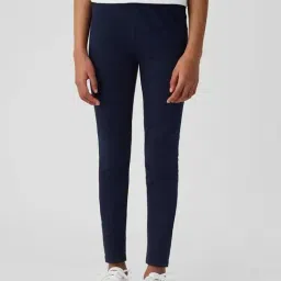 GAP Girls Blue Skinny Fit Solid Leggings-picture-38
