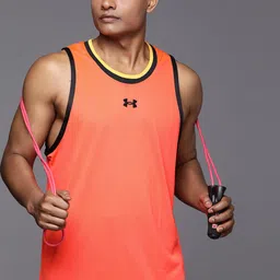 UNDER ARMOUR Baseline Replica Tank Basketball T-shirt-picture-35