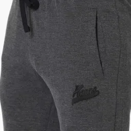 KAPPA Grey Slim Fit Texture Trackpants image 5