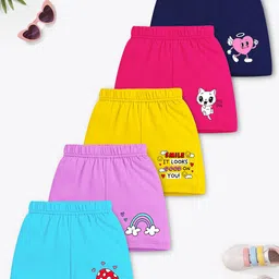 YK X Trampoline Girls Pack of 5 Graphic Printed Shorts-picture-14