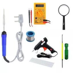 Hillgrove 25 W 7-in-1 Flat Tip Mobile Soldering Equipment Tool Glue Gun Kit & Digital Multimeter Combo, HGCM274M1-picture-8