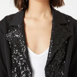 Miss Chase Black Embellished Jacket image 5