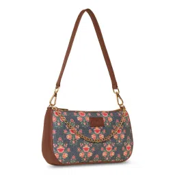 ZOUK Blue Printed Shoulder Bag image 2