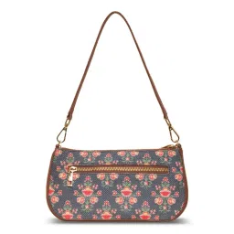 ZOUK Blue Printed Shoulder Bag image 4