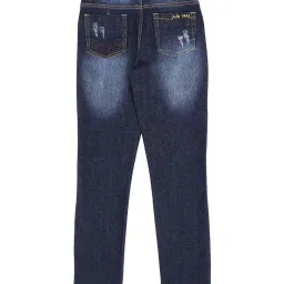 Palm Tree by Gini & Jony Kids Navy Cotton Distressed Jeans image 2