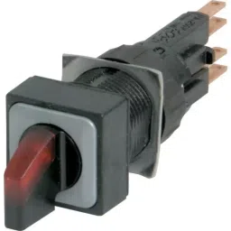 EATON RMQ16 Series 3 Position Selector Switch Head, 16 mm Cutout, Black/Red Handle, 072338 Q18LWK3R-RT/WB-picture-25