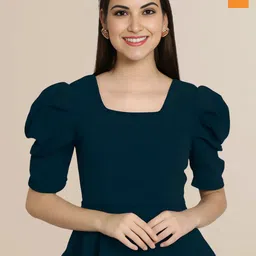 Mast & Harbour Women Pack of 2 Puff Sleeve Top-picture-24