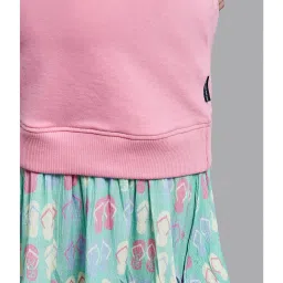Beverly Hills Polo Club Kids Pink Printed Polo Dress image 4