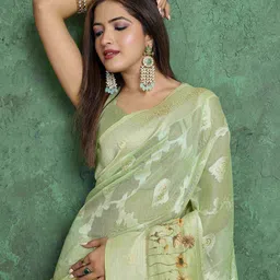 TASRIKA Woven Design Pure Cotton Designer Saree-image-29