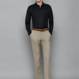 Louis Philippe Gods & Kings Black Cotton Regular Fit Shirts image 5