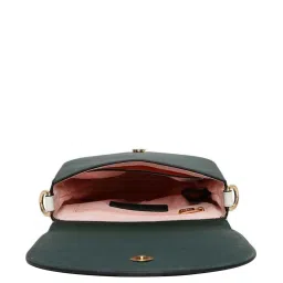 KLEIO Green Solid Small Sling Handbag image 4