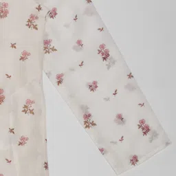 indus route by Pantaloons Boys Floral Printed Regular Pure Cotton Kurta with Pyjamas image 4