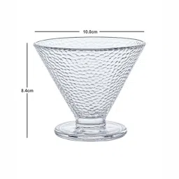 Goodhomes Transparent Glass Ice Cream Cups (185 ml) - Set of 6 image 3