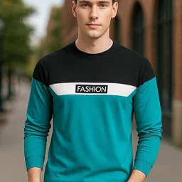 FAOES Men Typography Printed Round Neck Cotton T-shirt-picture-17