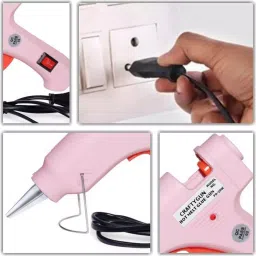 CRAFTYGUN 20 W Glue Gun with 8 Sticks ON OFF Switch & Indicator 7 mm Stick Diameter Pink, SH_(PPPINK)MINI-20WWT-8-ST image 4