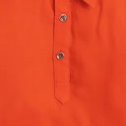 Sangria Boys Shirt Collar Pathani Kurta & Pyjamas Set image 3