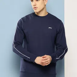 Slazenger Round Neck Sweatshirt with Contrast Piping image 1