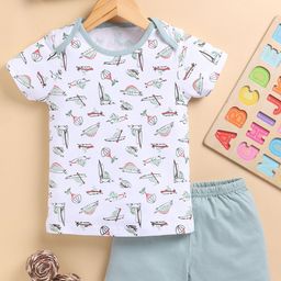Toonyport Boys Graphic Printed Pure Cotton T-shirt With Shorts-picture-6