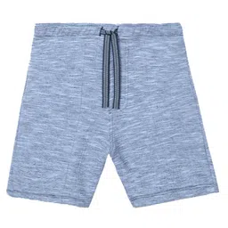 Anthrilo Cotton Terry Striped Textured Shorts - Sky Blue-picture-14