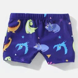 Babyhug Swimming Trunk Dino Print - Blue image 2