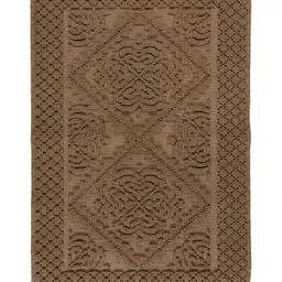 saral home Saralhome Kaku Cotton Antiskid Bathmat Brown. 45cm x 65cm image 2