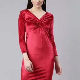 SHOWOFFFF Velvet Bodycon Dress-picture-20