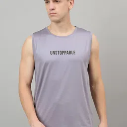 FCK GOLD Men Printed Round Neck Sleeveless Gym Vest-picture-19